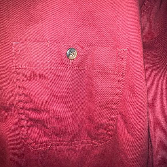 C.E. Schmidt WorkWear Men’s XL Button Down 100% Cotton Heavy Duty Burgundy - Picture 7 of 9